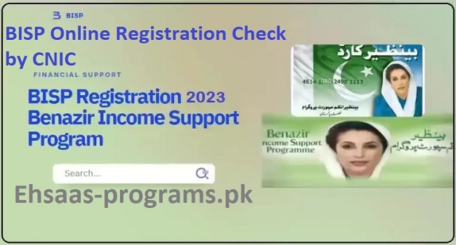 BISP Online Registration Check by CNIC Online & SMS 2024