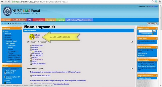 LMS NUST Login Portal - Login to the Site Ι Complete Method