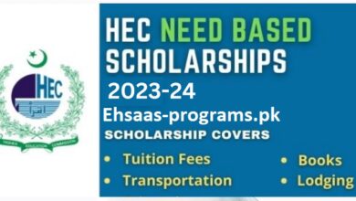 HEC Need Based Scholarship Online Apply 2023-24