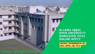 Allama Iqbal Open University Admission 2023 Online Apply