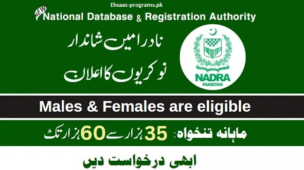 NADRA Jobs 2023 Online Apply for Males & Females in Pakistan