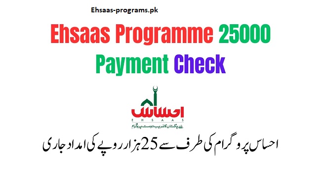 Ehsaas Programme News about 25000 Payment Check - 8171