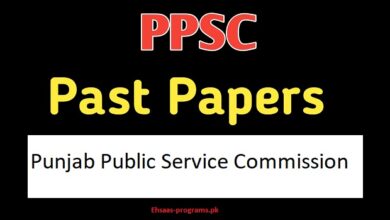 PPSC Past Papers 2024 Punjab Public Service Commission