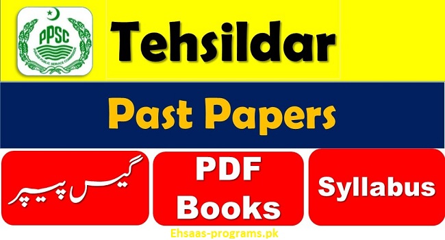 PPSC Tehsildar Past Papers PDF Free Download in 2024