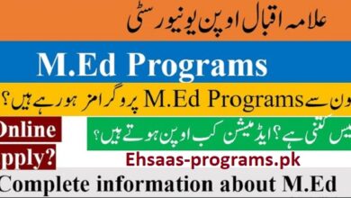 AIOU M ED Admission Open in Allama Iqbal Open University 2024