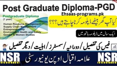 AIOU Diploma Courses PG and Certificate Admission 2024 Apply