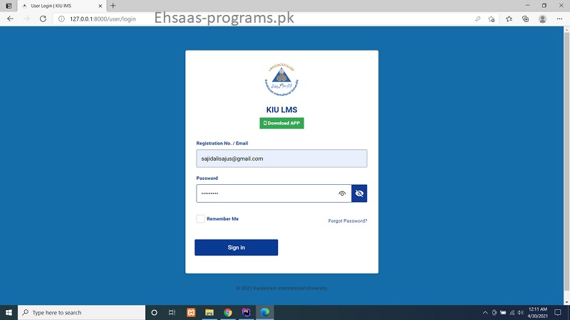 LMS KIU Admission 2024 Online Registration - lms.kiu.edu.pk