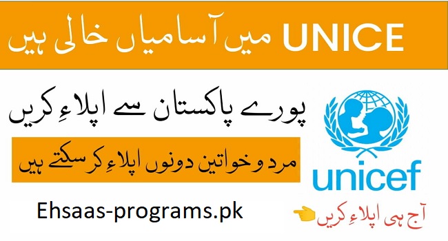 UNICEF Jobs in Pakistan for Males & Females (2024) Apply Online