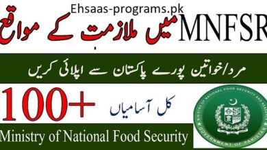 Ministry of National Food Security and Research Jobs 2024 Apply