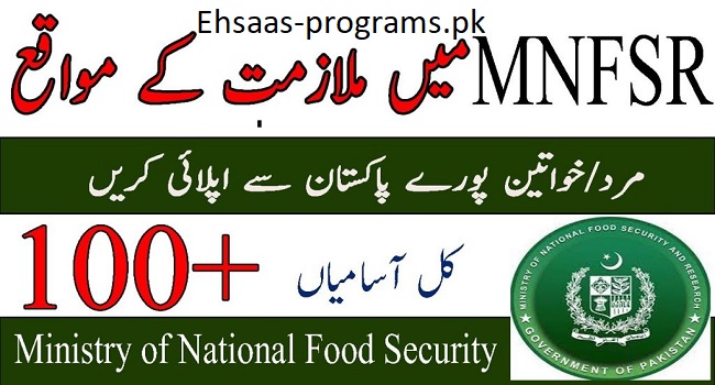 Ministry of National Food Security and Research Jobs 2024 Apply