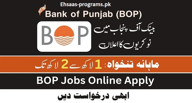 BOP Jobs (Bank Of Punjab) 2024 Apply Online in Pakistan