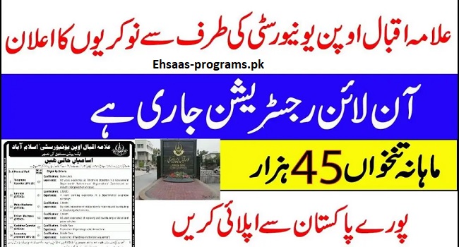 Allama Iqbal Open University Jobs 2024 Online Apply | Last Date