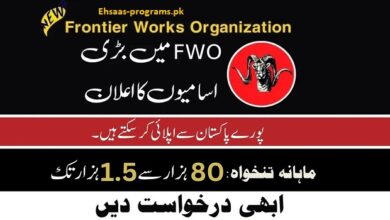 FWO Jobs (Frontier Works Organization) 2024 Apply Online