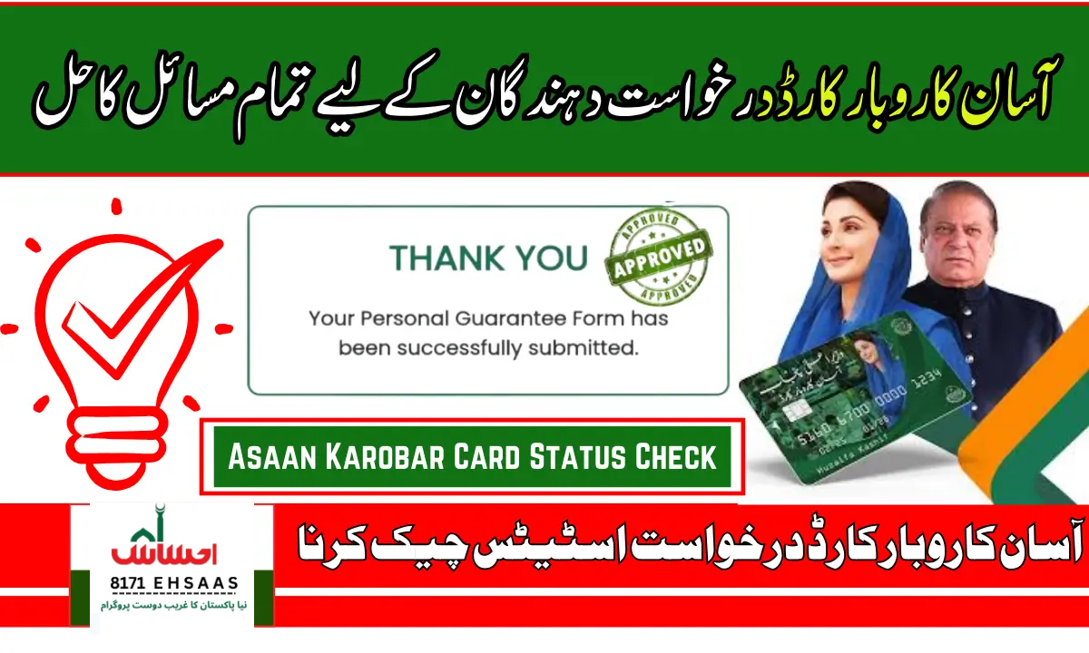 Asaan Karobar Card Status Check – All Errors & Solutions (2025)